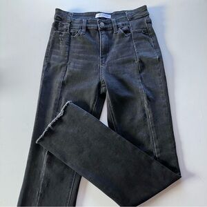 👖Flying Monkey High-Rise Distressed Front Slip Raw Hem Skinny Jeans-Size 27